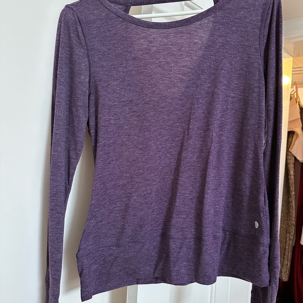 Women's Yoga Purple Long Sleeve Top
